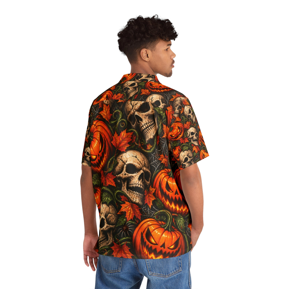 Pumpkin Graveyard Hawaiian Shirt