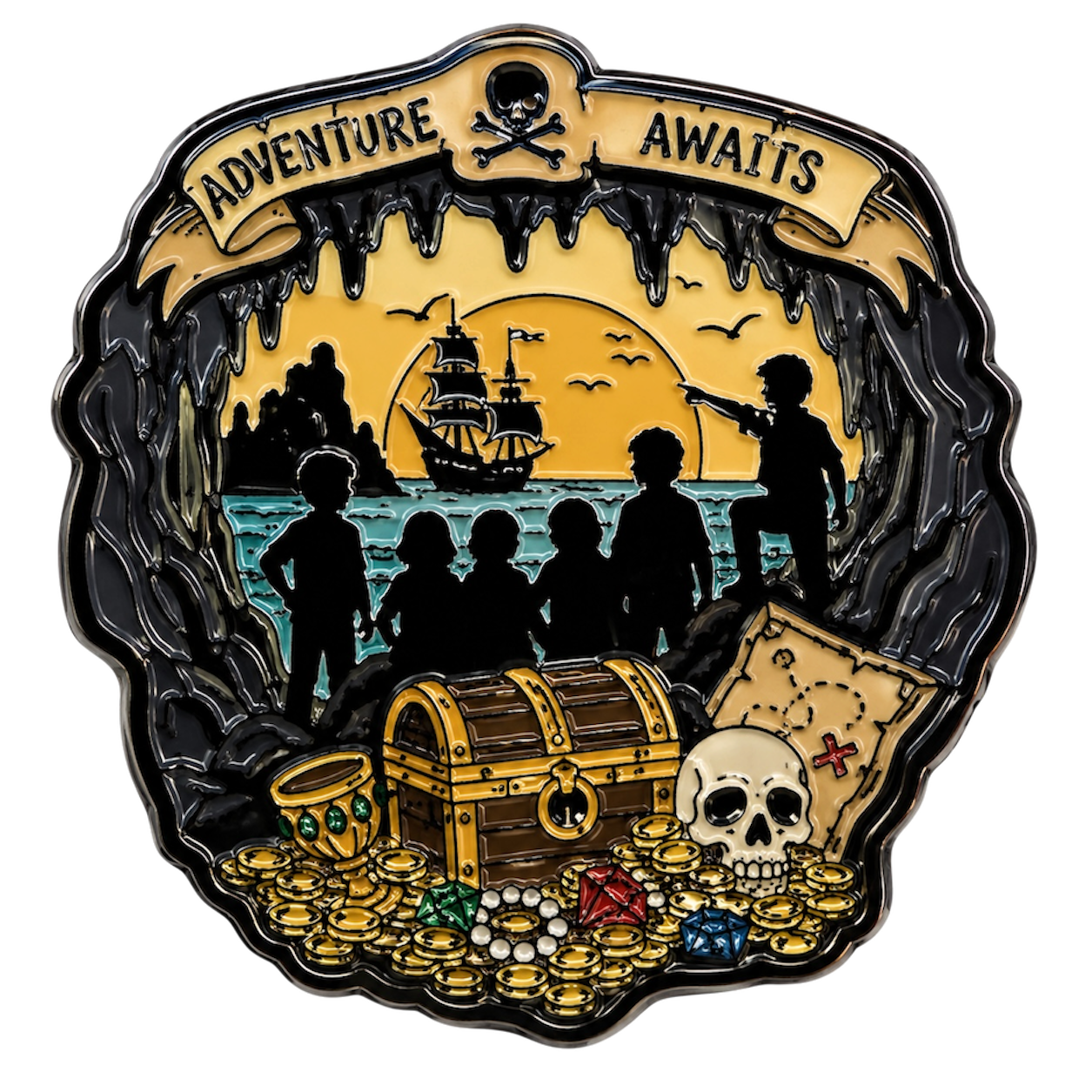 Adventure Awaits – 1” Limited Edition UV Pin