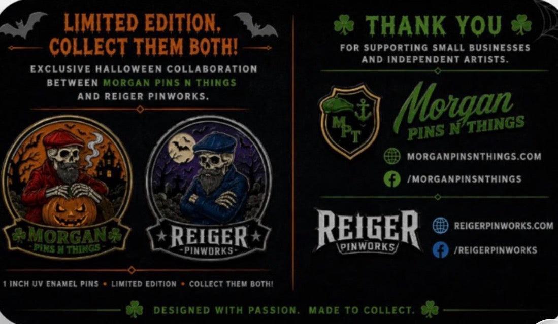 Morgan Pins N Things × Reiger Pinworks — Halloween Collaboration