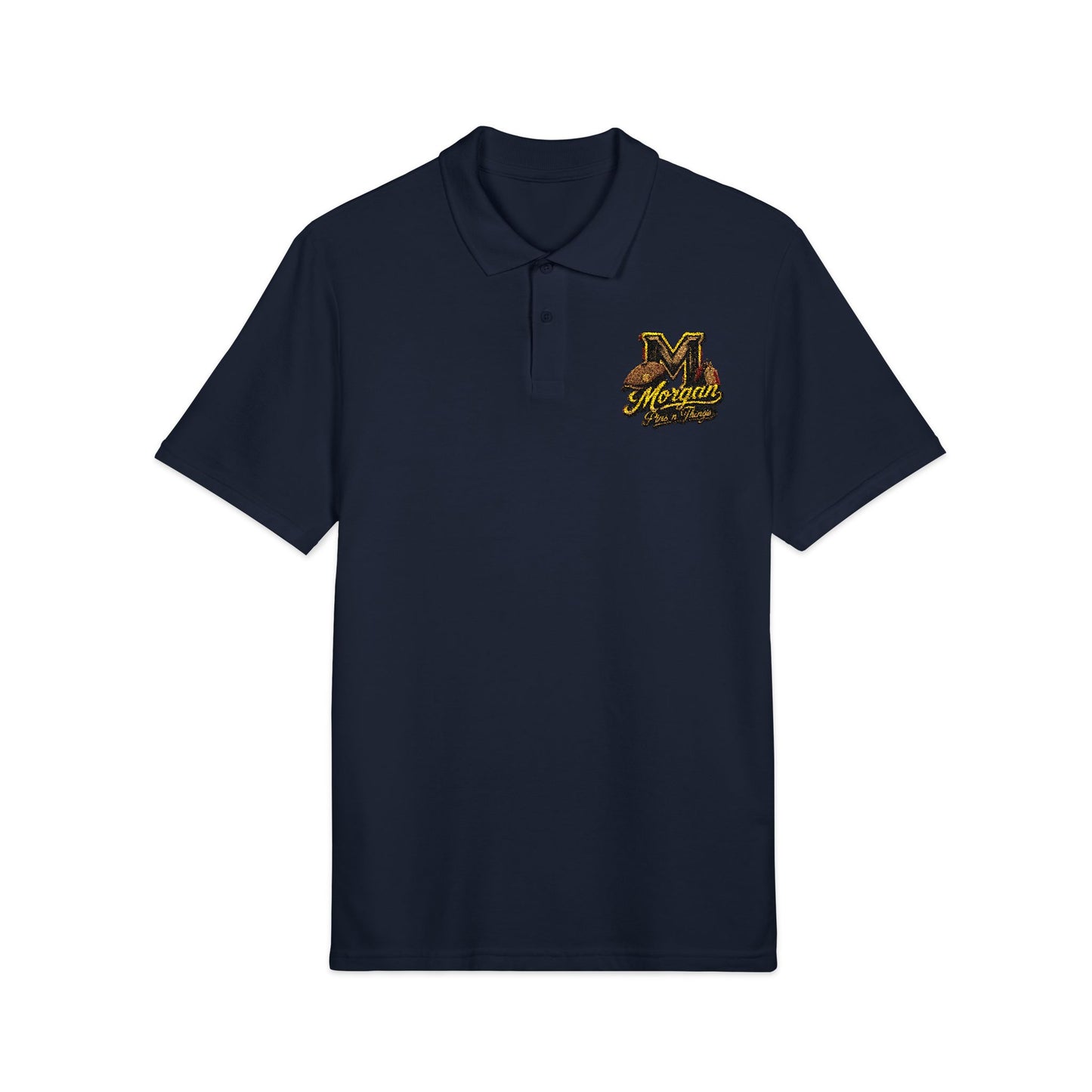 Morgan Pins n Things Logo Polo