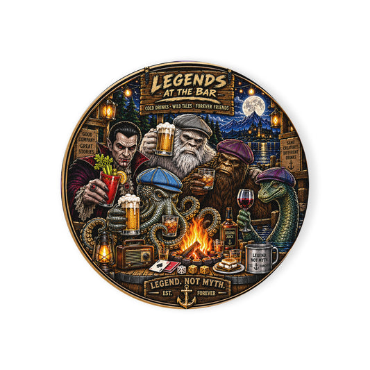 Legend-Cork Back Coaster close