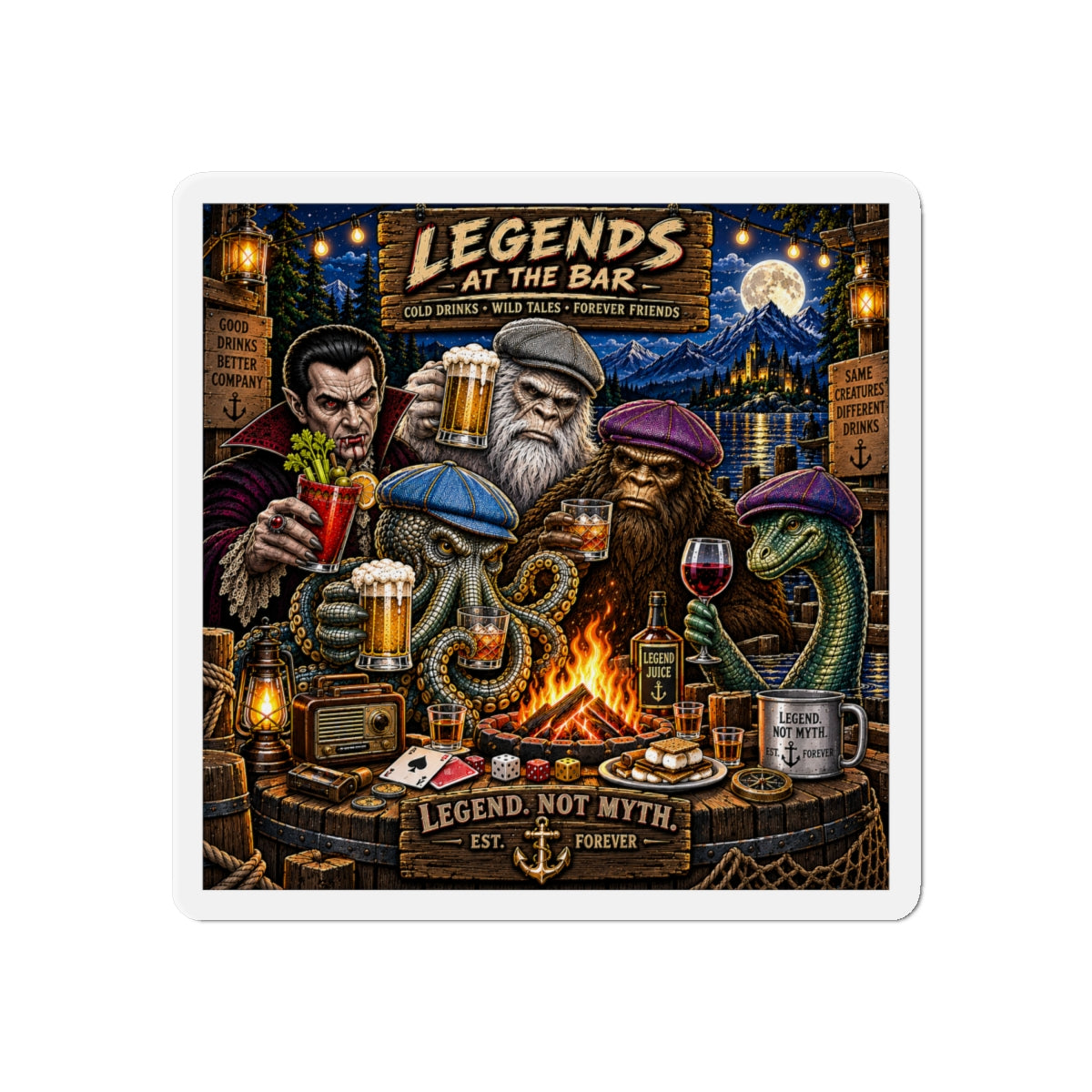 Legends at the bar Magnets