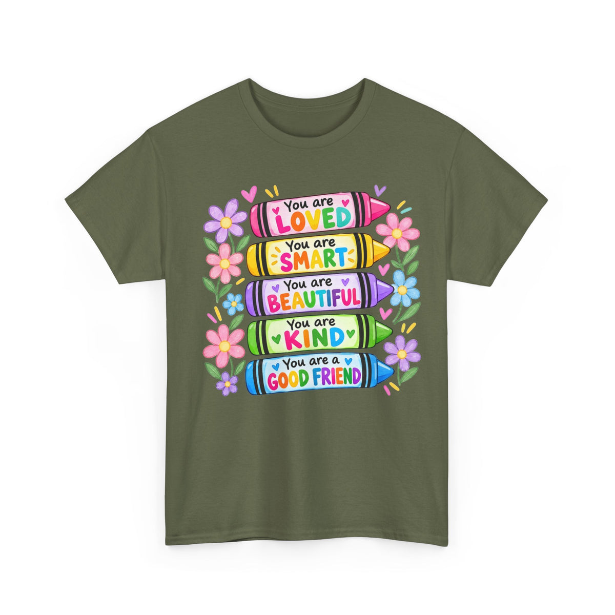 Crayon Positive Affirmations T-Shirt