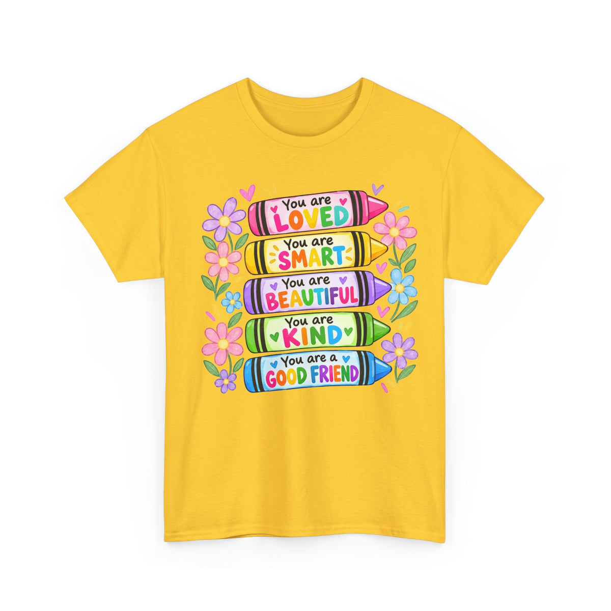 Crayon Positive Affirmations T-Shirt