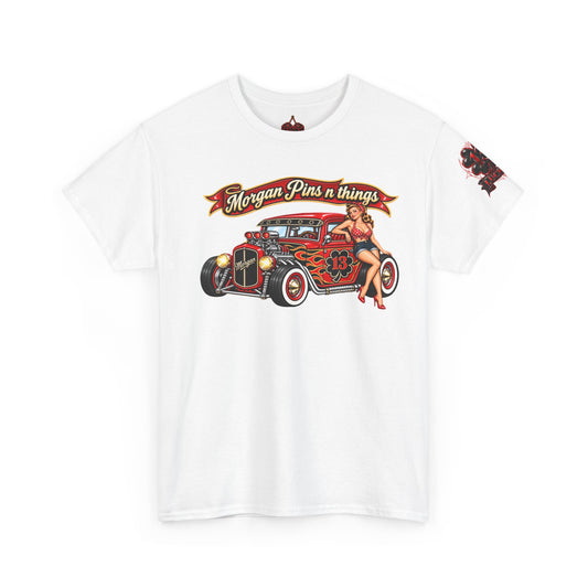 Morgan Pins n Things Lucky 13-Retro Car Graphic T-Shirt