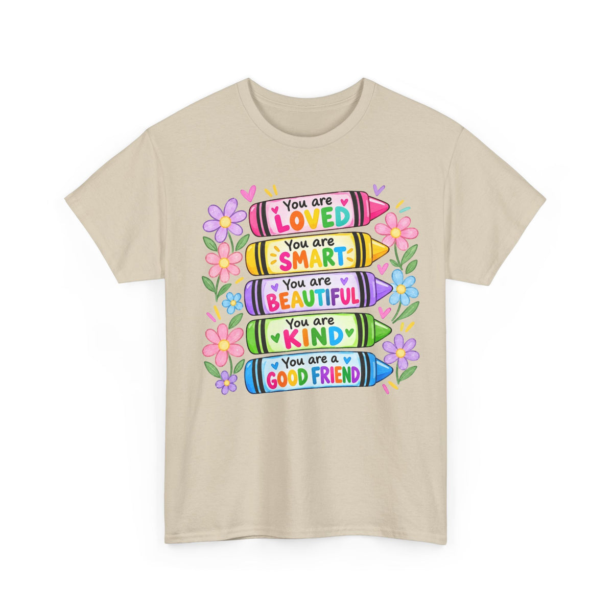 Crayon Positive Affirmations T-Shirt