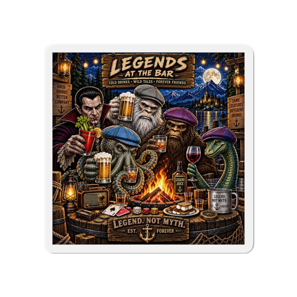 Legends at the bar Magnets