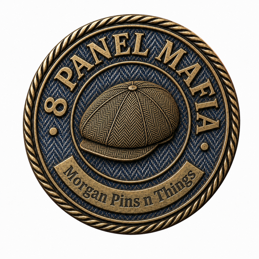 8 Panel Mafia – Blue Herringbone UV Pin