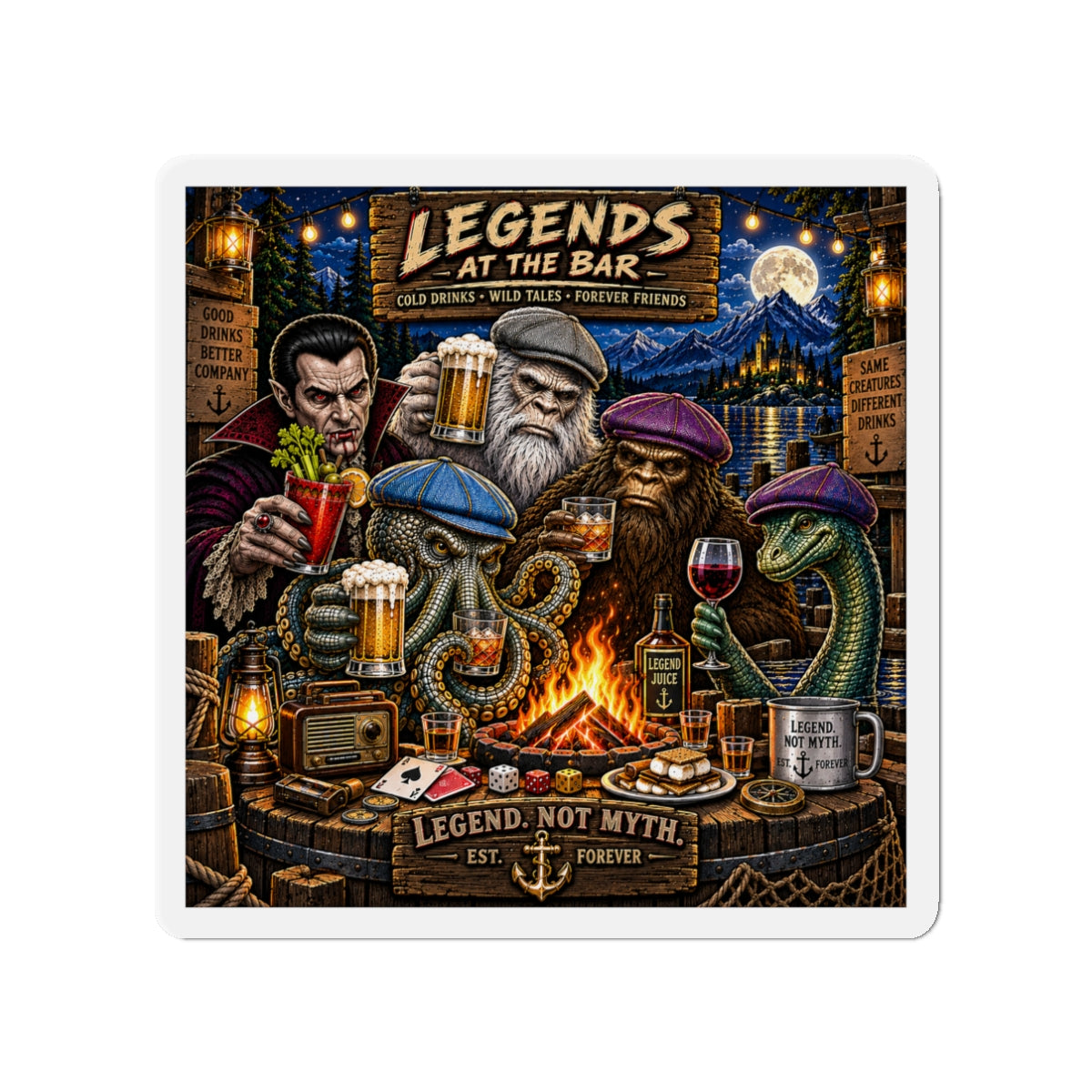 Legends at the bar Magnets