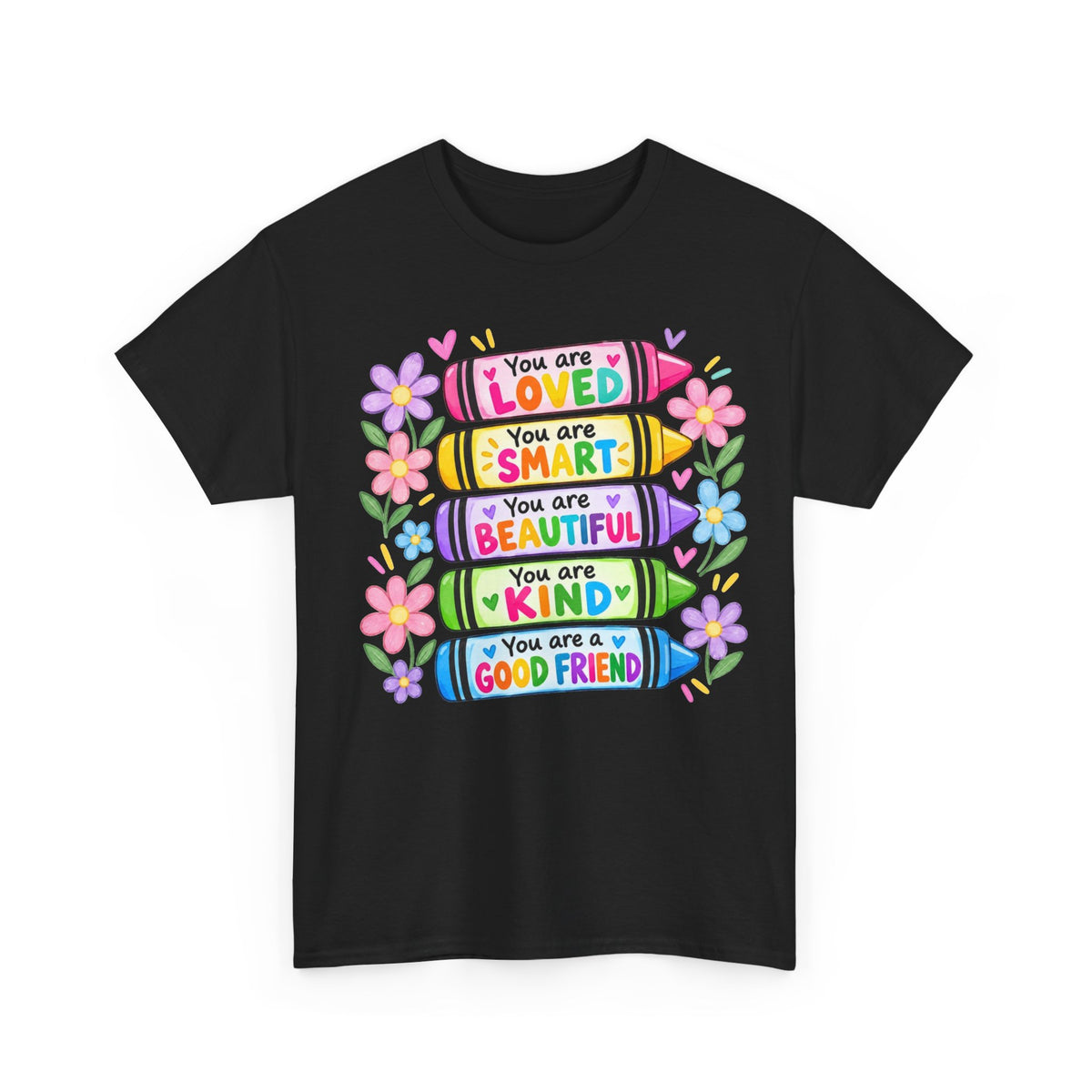 Crayon Positive Affirmations T-Shirt