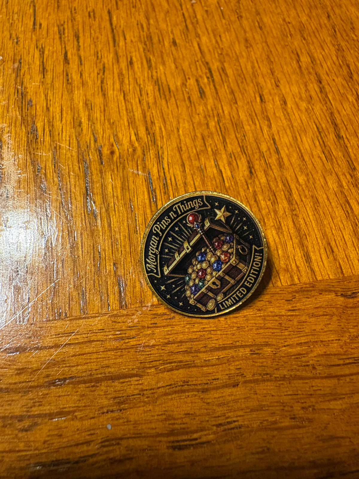 Morgan Pins n Things Treasure Chest – 1” Limited Edition UV Pin