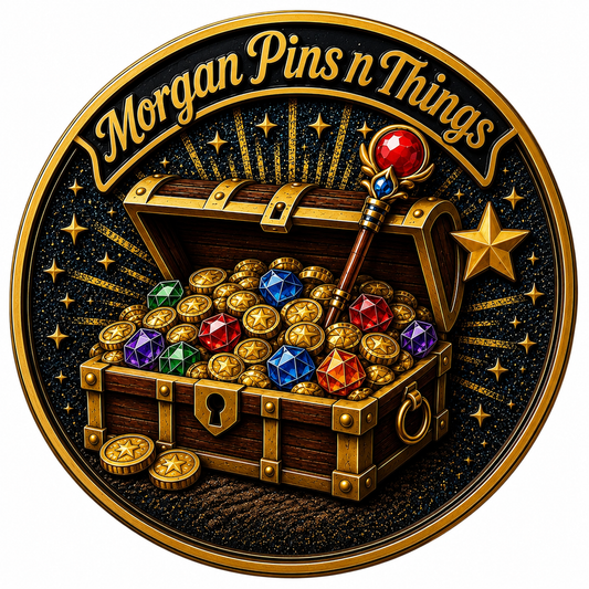 Morgan Pins n Things Treasure Chest – 1” Limited Edition UV Pin