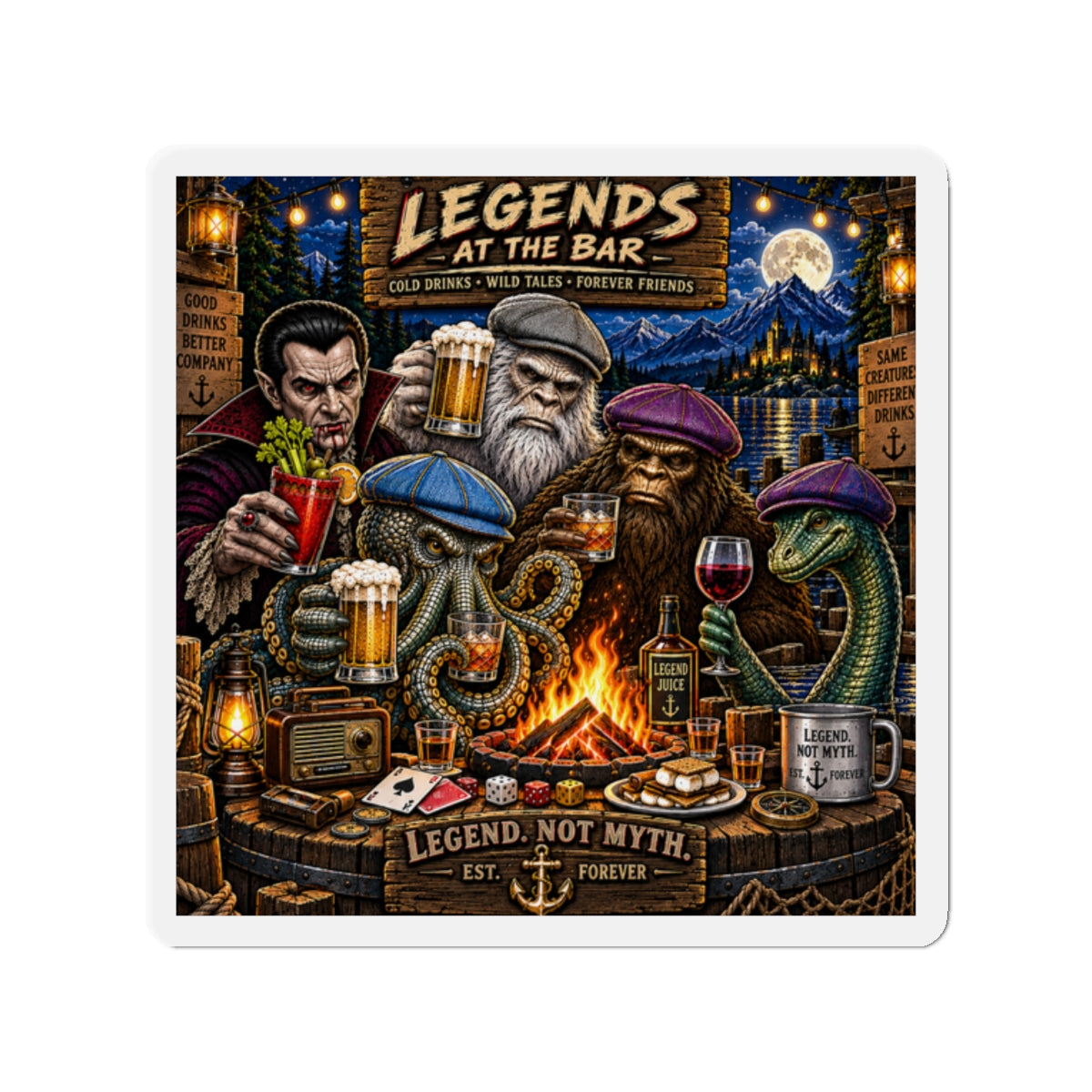 Legends at the bar Magnets