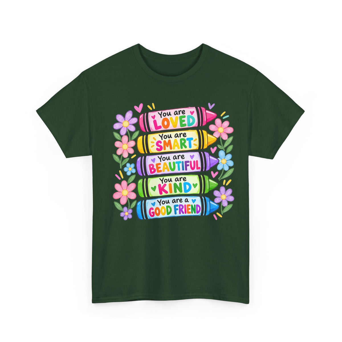 Crayon Positive Affirmations T-Shirt