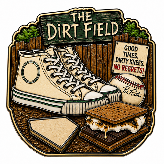 The Dirt Field — Limited Edition 1-Inch UV Pin