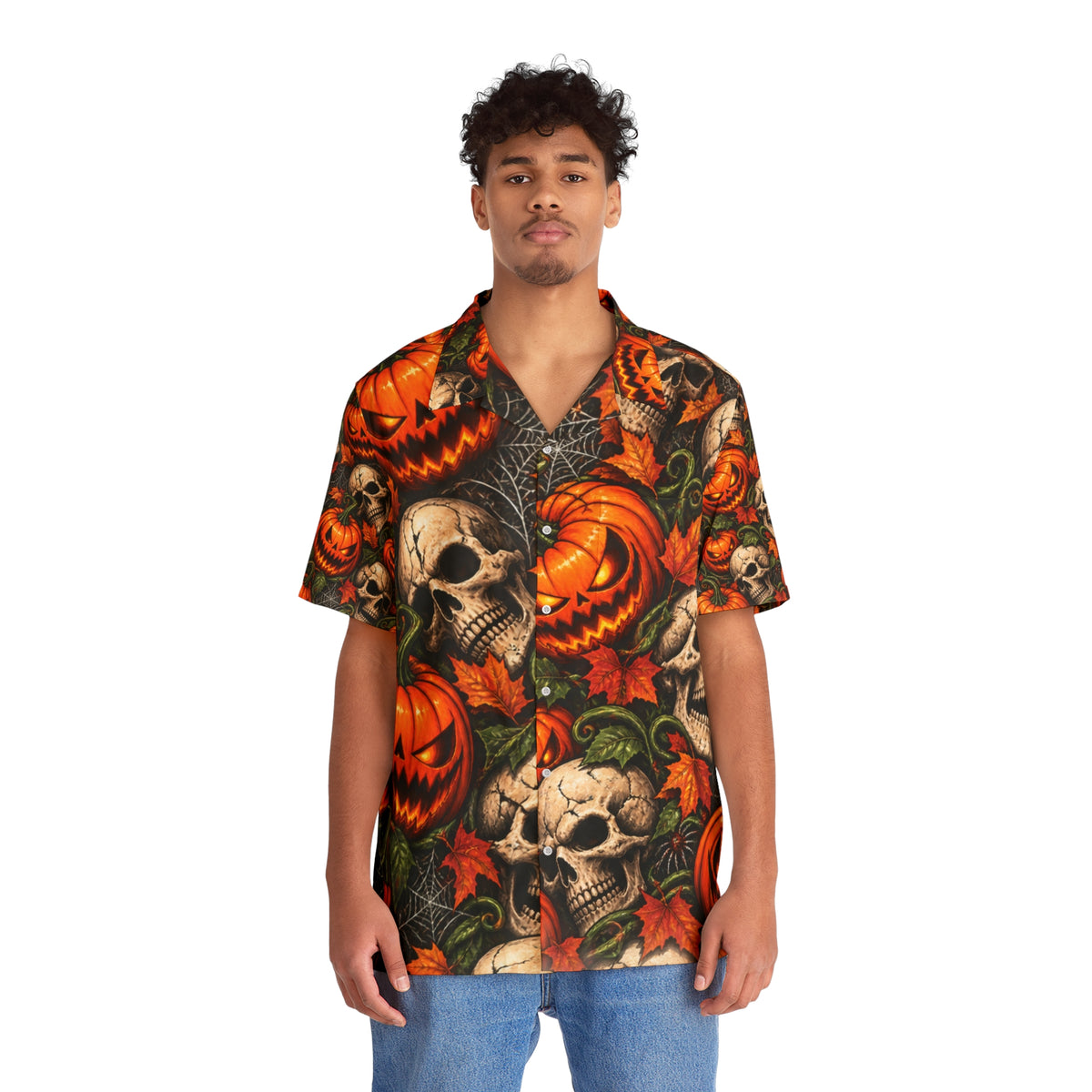 Pumpkin Graveyard Hawaiian Shirt
