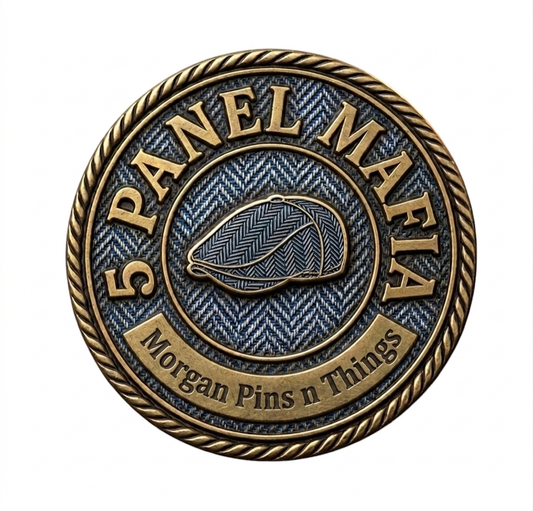 5 Panel Mafia – Blue Herringbone UV Pin
