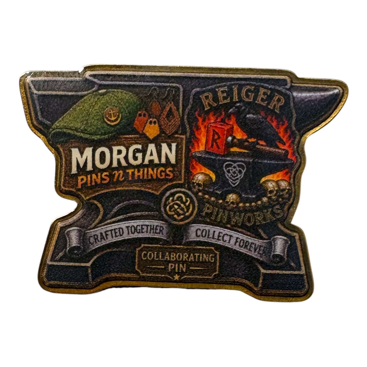 Morgan Pins n Things & Reiger Pinworks – Collaboration Pin