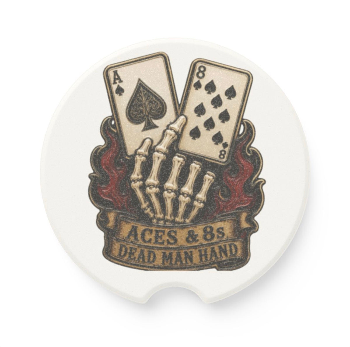 A’s & 8’s Soapstone Car Coaster