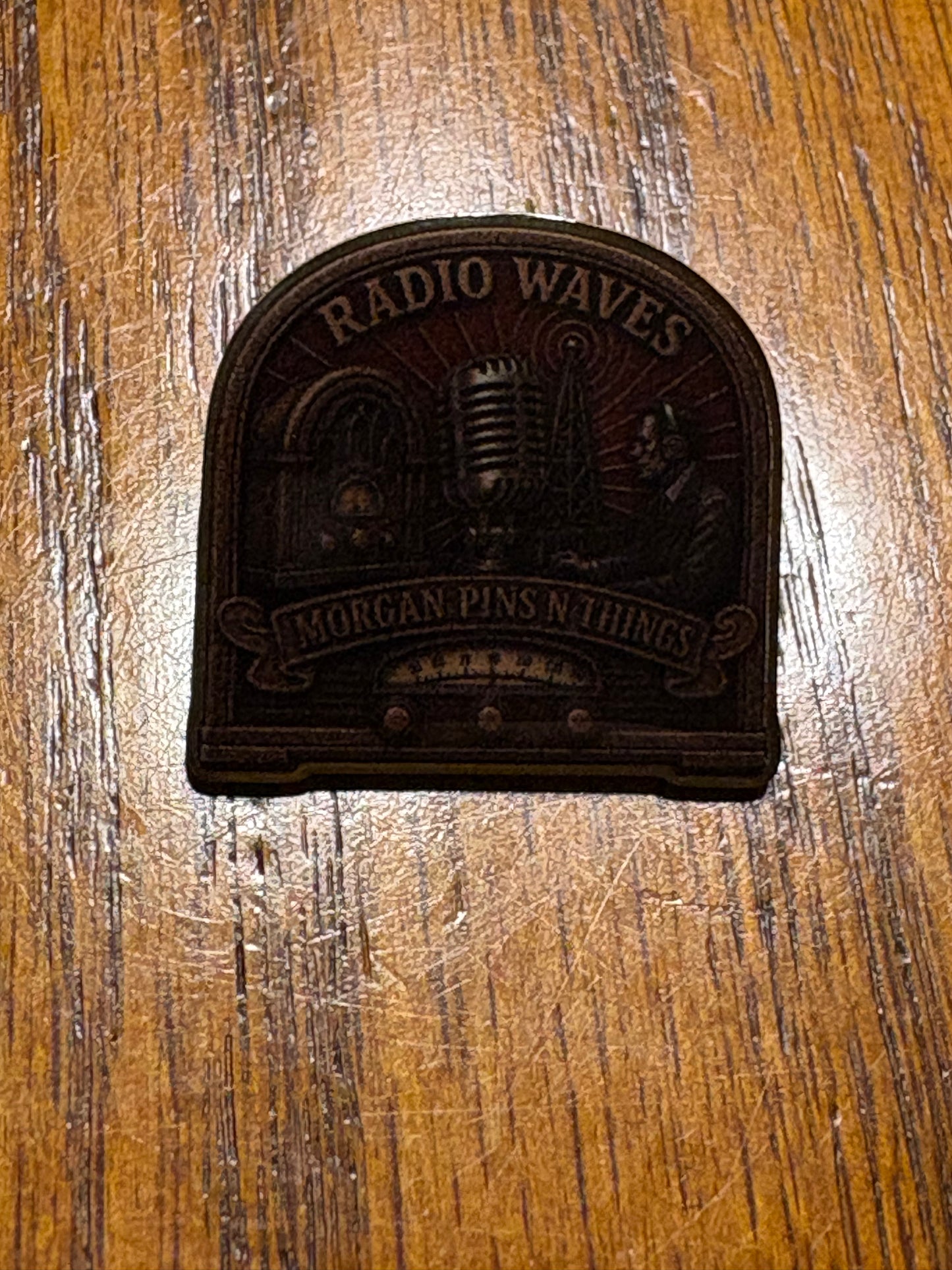 Radio Waves 1-Inch UV Pin | Limited Special Edition